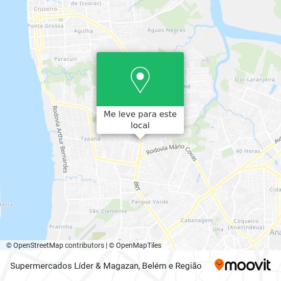 Supermercados Líder & Magazan mapa
