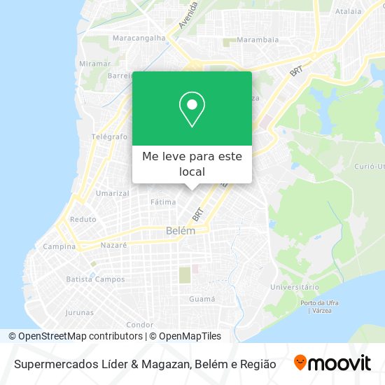 Supermercados Líder & Magazan mapa