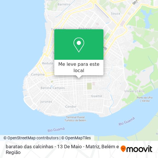 baratao das calcinhas - 13 De Maio - Matriz mapa