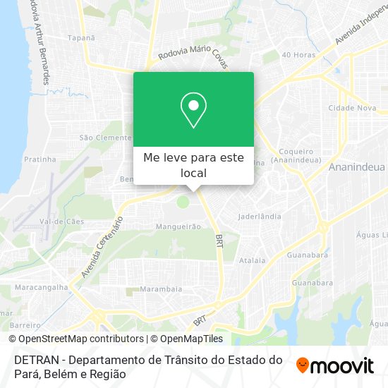 DETRAN - Departamento de Trânsito do Estado do Pará mapa