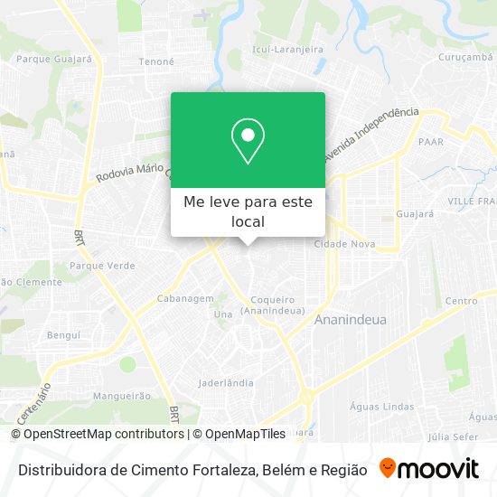 Distribuidora de Cimento Fortaleza mapa