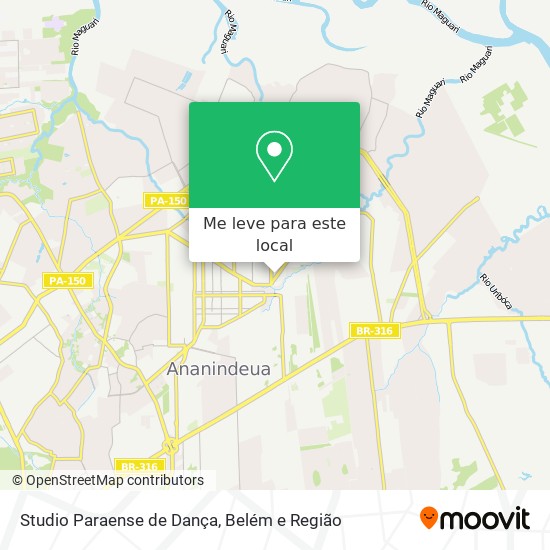 Studio Paraense de Dança mapa