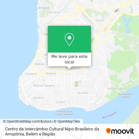 Centro de Intercâmbio Cultural Nipo-Brasileiro da Amazônia mapa