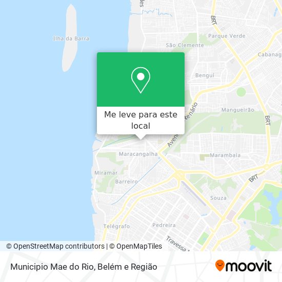 Municipio Mae do Rio mapa