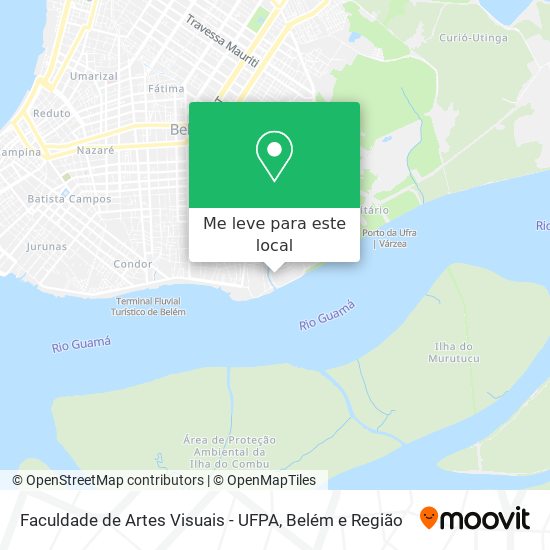 Faculdade de Artes Visuais - UFPA mapa