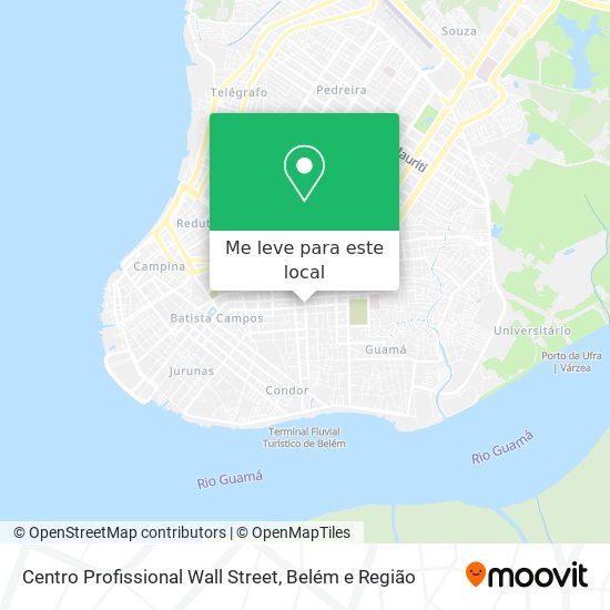 Centro Profissional Wall Street mapa