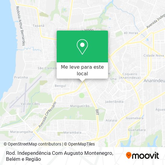 Rod. Independência Com Augusto Montenegro mapa