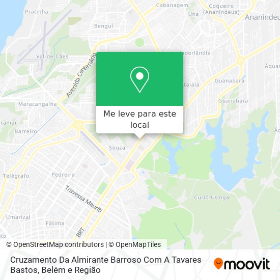 Cruzamento Da Almirante Barroso Com A Tavares Bastos mapa