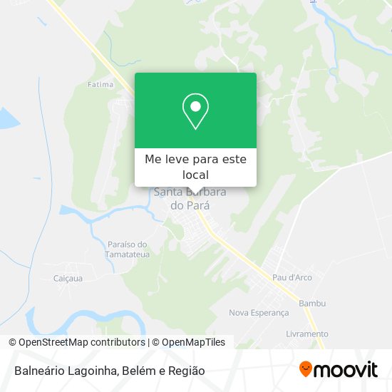 Balneário Lagoinha mapa
