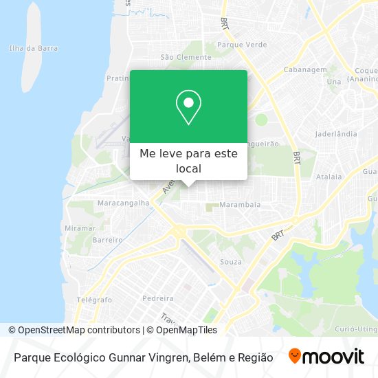 Parque Ecológico Gunnar Vingren mapa