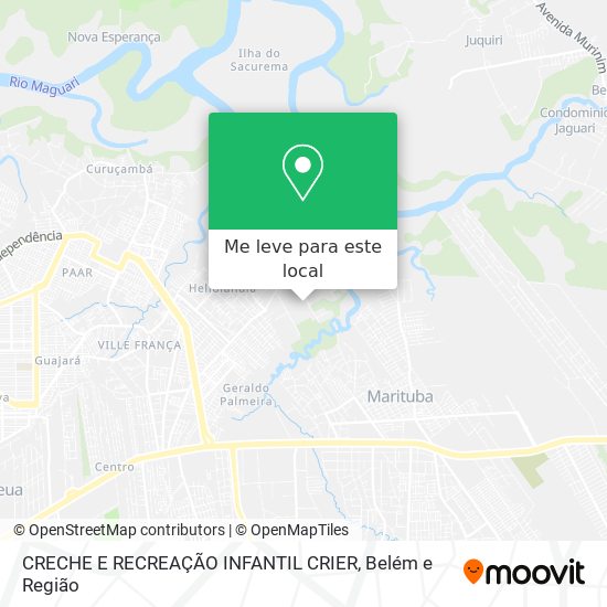 CRECHE E RECREAÇÃO INFANTIL CRIER mapa