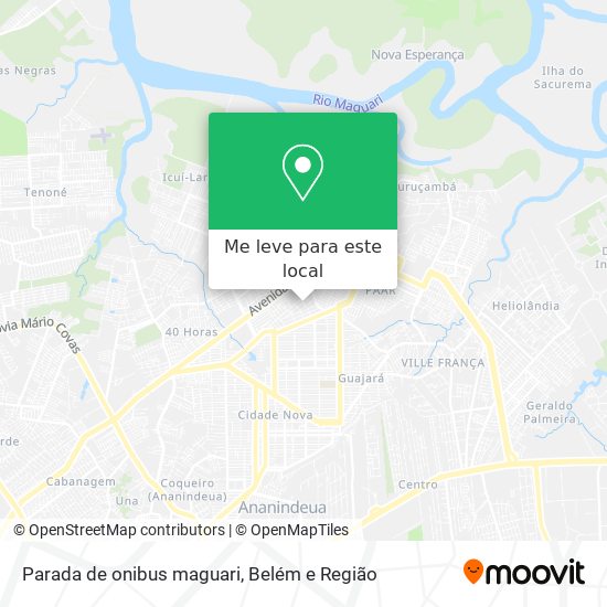 Parada de onibus maguari mapa