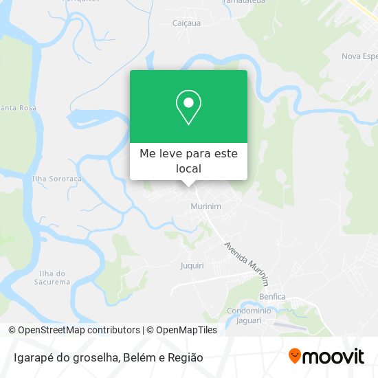 Igarapé do groselha mapa