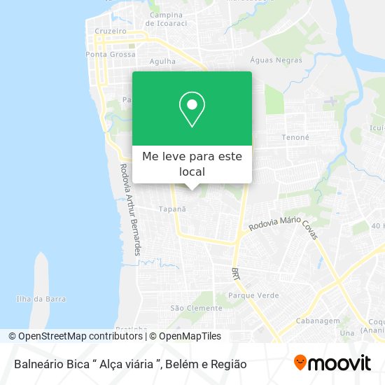 Balneário Bica “ Alça viária ” mapa