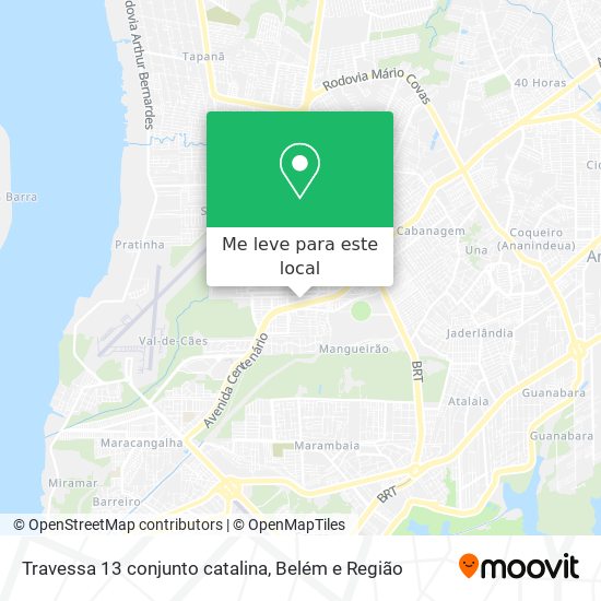 Travessa 13 conjunto catalina mapa