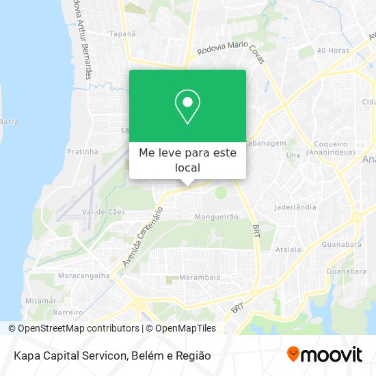 Kapa Capital Servicon mapa