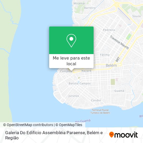 Galeria Do Edifício Assembléia Paraense mapa