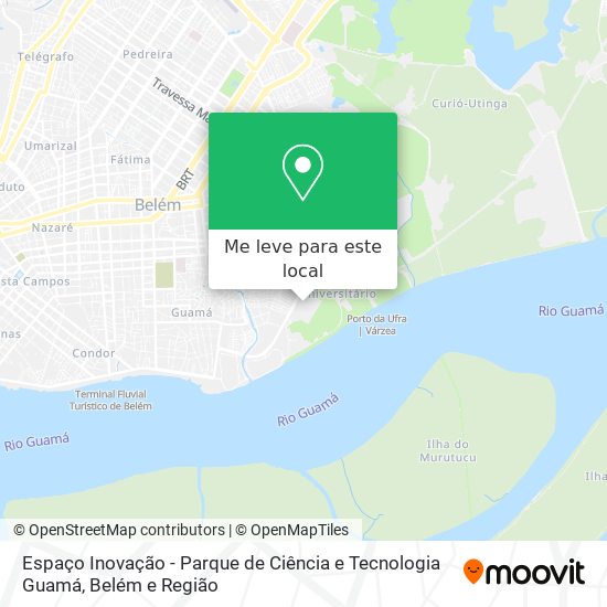 Espaço Inovação - Parque de Ciência e Tecnologia Guamá mapa