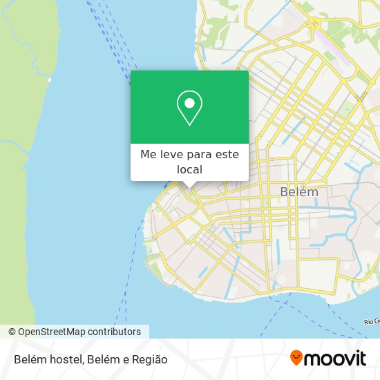 Belém hostel mapa