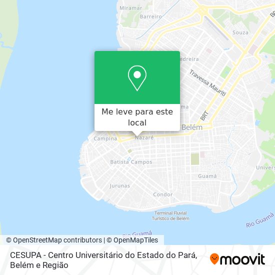 CESUPA - Centro Universitário do Estado do Pará mapa