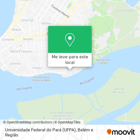 Universidade Federal do Pará (UFPA) mapa