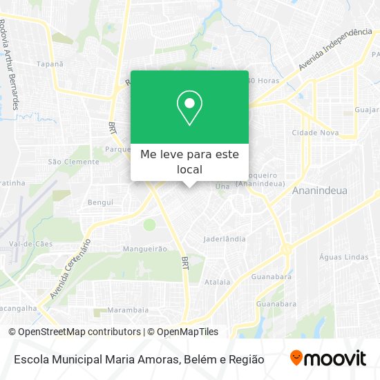 Escola Municipal Maria Amoras mapa