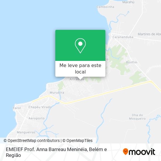 EMEIEF Prof. Anna Barreau Meninéia mapa