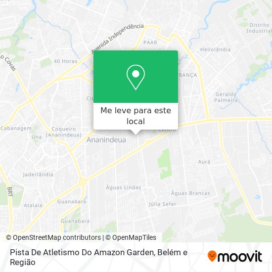 Pista De Atletismo Do Amazon Garden mapa