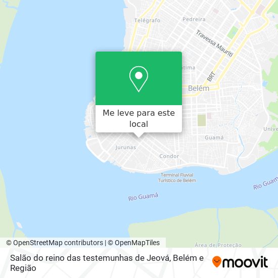 Salão do reino das testemunhas de Jeová mapa