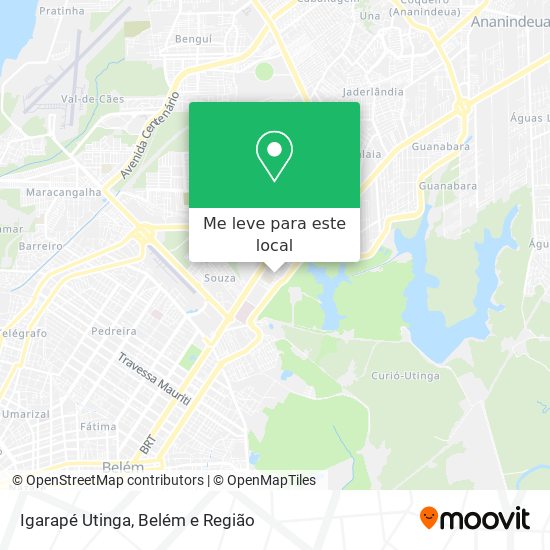 Igarapé Utinga mapa