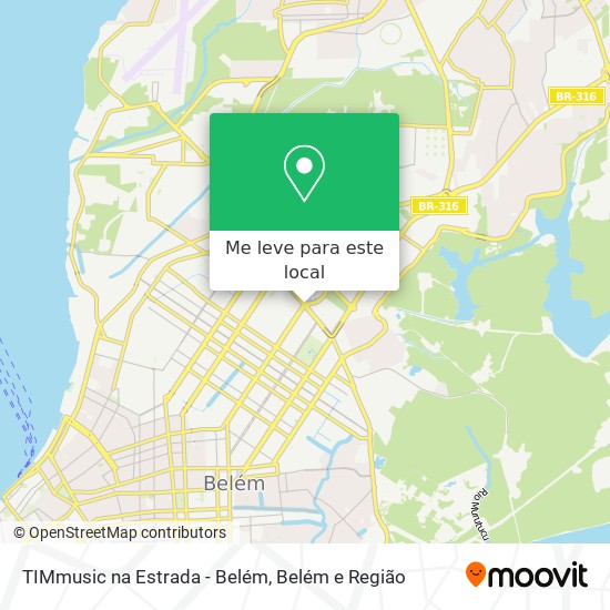 TIMmusic na Estrada - Belém mapa