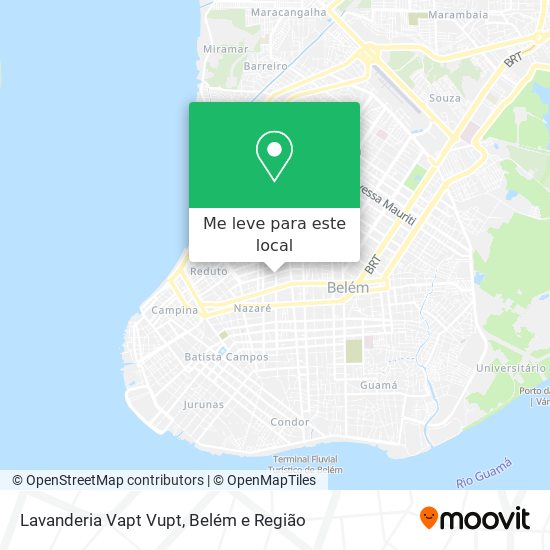 Lavanderia Vapt Vupt mapa