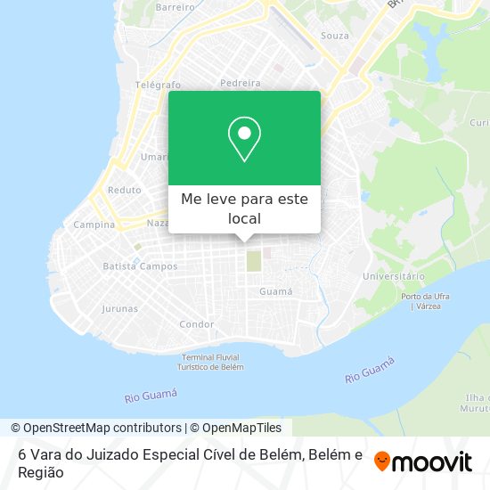 6 Vara do Juizado Especial Cível de Belém mapa