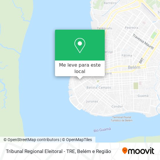 Tribunal Regional Eleitoral - TRE mapa