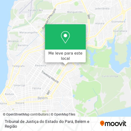 Tribunal de Justiça do Estado do Pará mapa