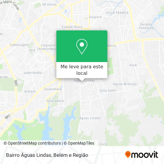 Bairro Águas Lindas mapa