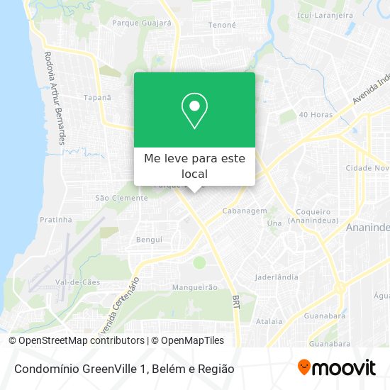 Condomínio GreenVille 1 mapa