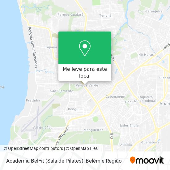 Academia BelFit (Sala de Pilates) mapa