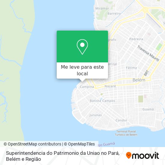 Superintendencia do Patrimonio da Uniao no Pará mapa