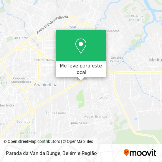 Parada da Van da Bunge mapa