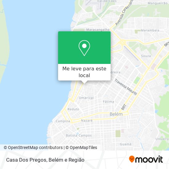 Casa Dos Pregos mapa