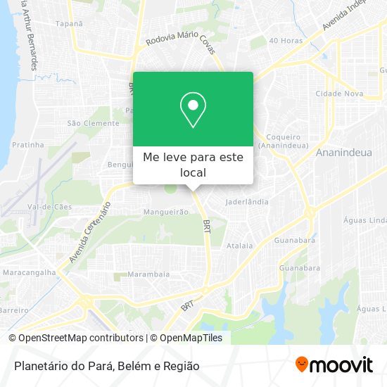 Planetário do Pará mapa