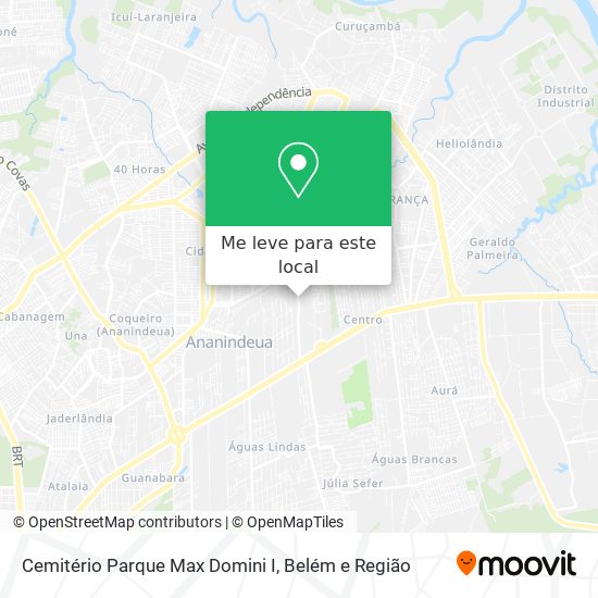 Cemitério Parque Max Domini I mapa
