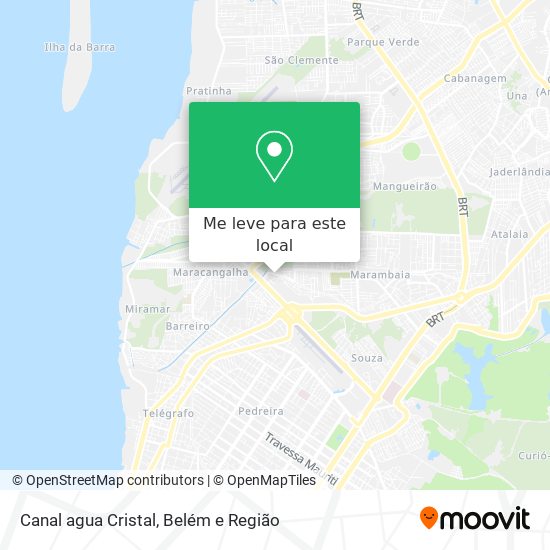 Canal agua Cristal mapa