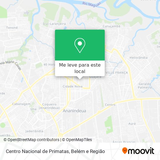 Centro Nacional de Primatas mapa