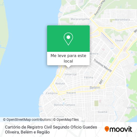 Cartório de Registro Civil Segundo Ofício Guedes Oliveira mapa