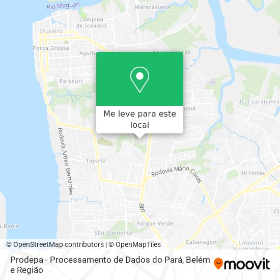 Prodepa - Processamento de Dados do Pará mapa