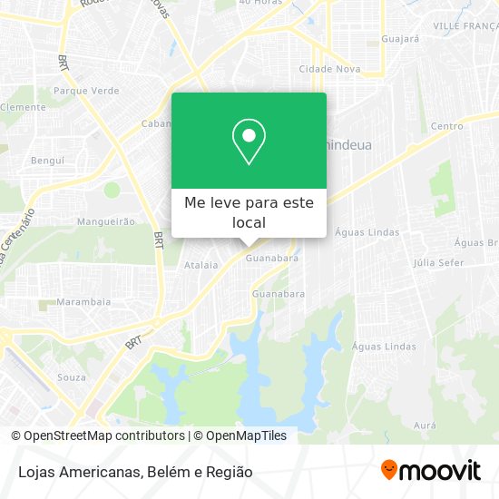 Lojas Americanas mapa
