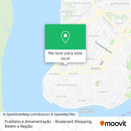 Fraldario e Amamentação. - Boulevard Shopping mapa