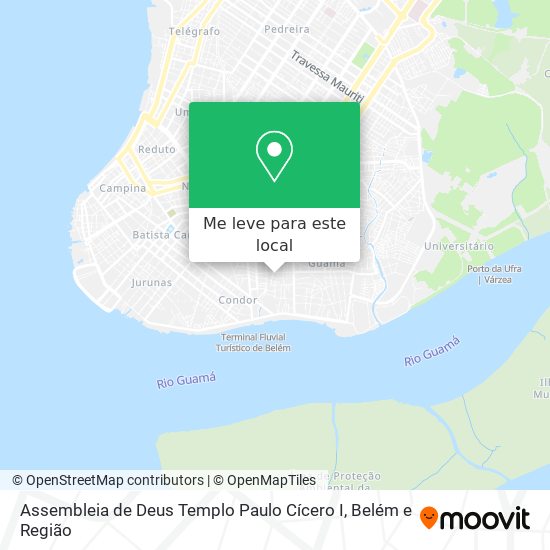 Assembleia de Deus Templo Paulo Cícero I mapa